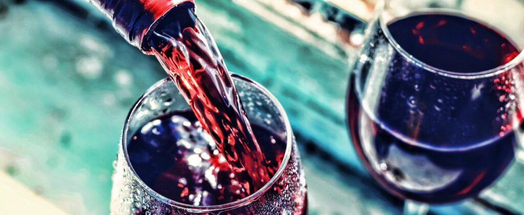 pouring wine